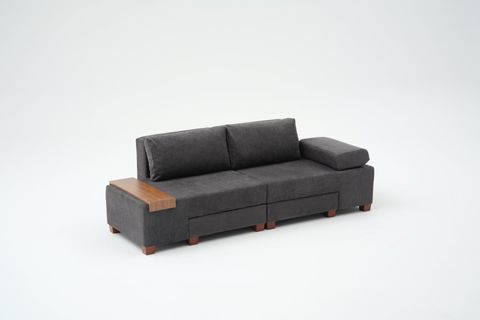 PERENNA YATAKLI ÜÇLÜ KOLTUK, ŞÖNİL, ANTRASİT