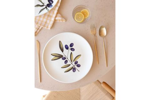 THE MİA OLİVOS PASTA TABAĞI 6LI SET 19 CM OVS0001