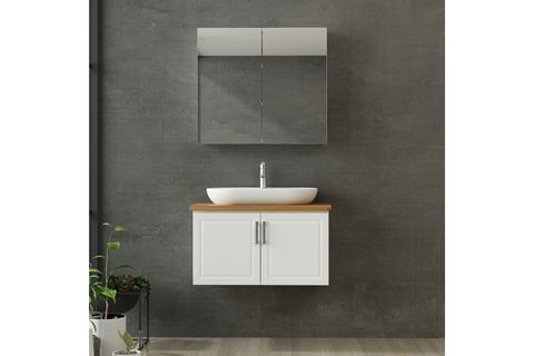 SANYA BANYO DOLABI AS2K37, BEYAZ, 85CM
