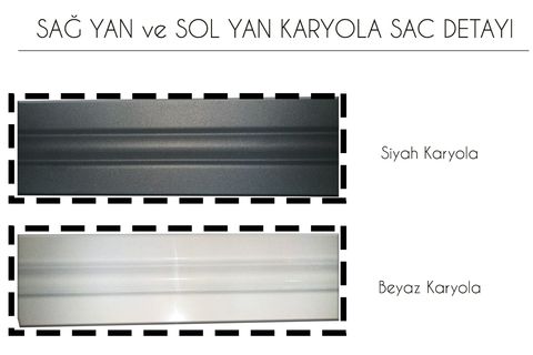 GM 227 GÖZDE KARYOLA, BEYAZ, 140X190