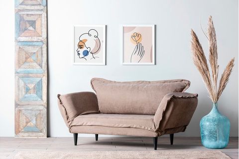 FUTON VİNO İKİLİ KANEPE, VİZON