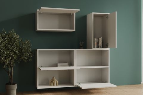 BK ÇOK AMAÇLI DOLAP, DUVARA MONTE ÜST MODÜL, MST