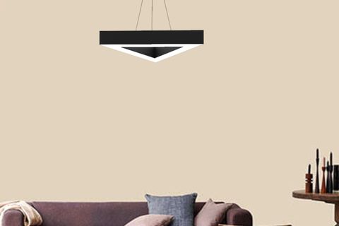HEGZA LIGHTING TRIAN LED AVİZE, SİYAH KASA GÜN IŞIĞI