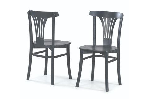 RUSTİK BABA AYAK SABİT MASA VE DEKOPAJLI SANDALYE TAKIMI, ANTRASİT, 125X80