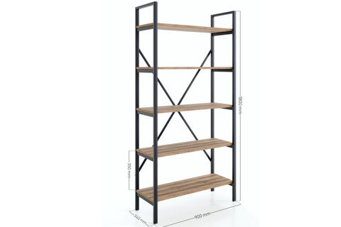 CERAMİCAL SUAT KTP METAL KİTAPLIK, 90X180, ÇAM