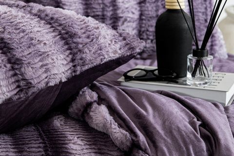 JENNY ÇİFT KİŞİLİK COMFORTER YATAK ÖRTÜSÜ SETİ, MÜRDÜM