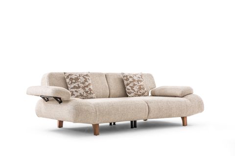 ROVENA ÜÇLÜ KOLTUK, KUM BEJİ