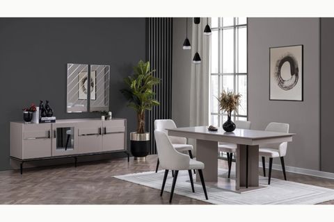 SAFİR YEMEK ODASI TAKIMI, KUMSAL SİYAH