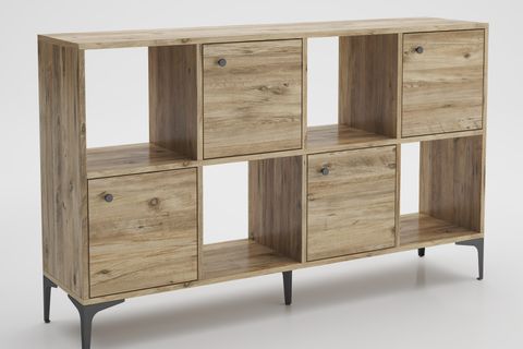 SATÜRN ÇOK AMAÇLI DOLAP KONSOL, 120 CM, ATLANTİK ÇAM SİYAH