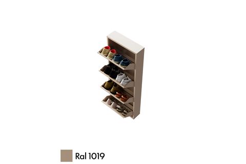 VEGA KİLİTLİ METAL AYAKKABILIK, CAPPUCCİNO, 4 KAPAKLI