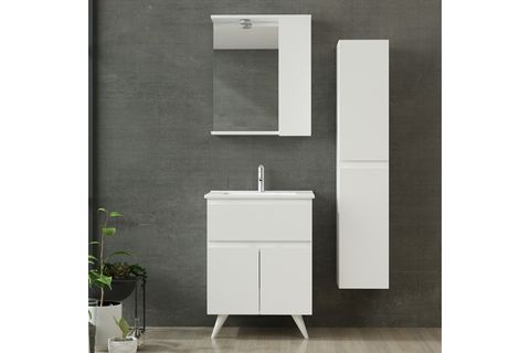 NİKA BANYO DOLABI AY2K1Ç145, BEYAZ, 65 CM