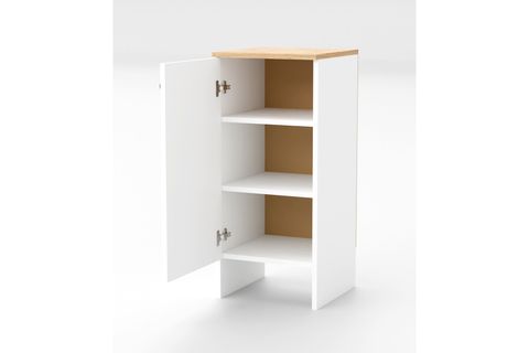 KABİ TEK KAPAKLI ÇOK AMAÇLI DOLAP, BEYAZ