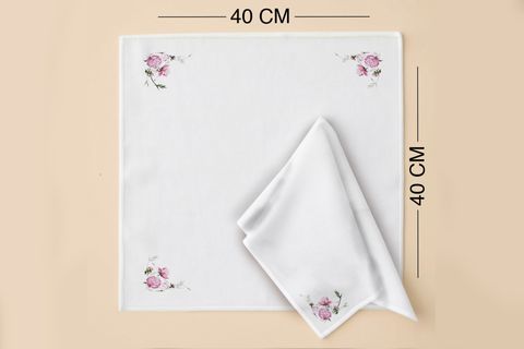 SOFT FLORAL PAMUKLU DÖRT ADET PEÇETE