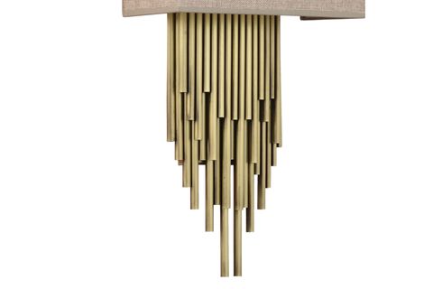 LAMPALUCE STRAORDİNARİO METAL VE KUMAŞ APLİK, SARI, 85CM
