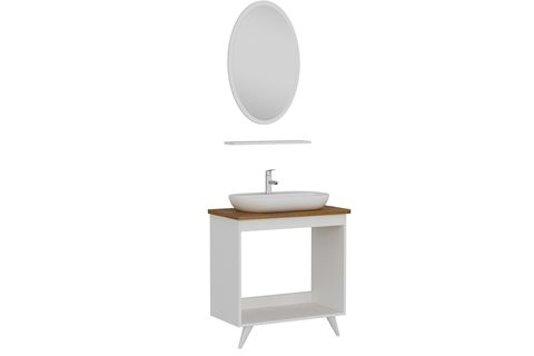 SANYA BANYO DOLABI AY2K138, BEYAZ, 85CM