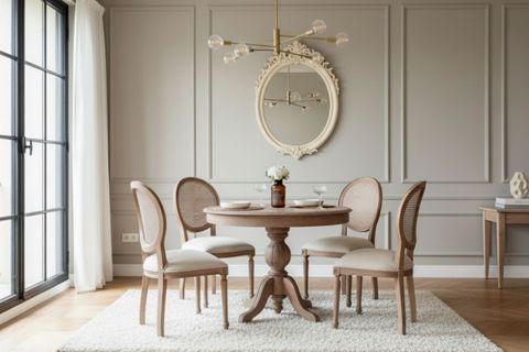 ORLANDO YUVARLAK ESKİTME AÇILIR MUTFAK MASA TAKIMI, 100X100