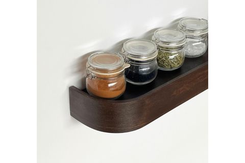 AHŞAP DOĞAL MASİF DUVAR RAFI, CEVİZ