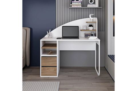 MİREL ÇALIŞMA MASASI, BEYAZ RAHLE