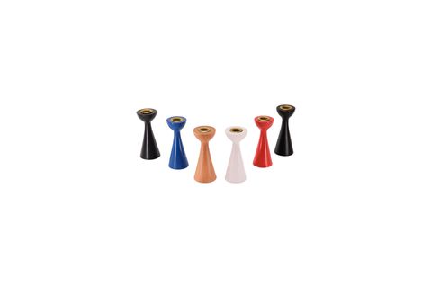 MASSELLO DESIGN COULEUR ALTILI AHŞAP ŞAMDAN & MUMLUK MULTI COLOR