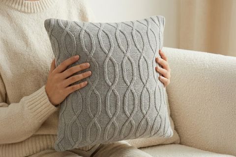 TRİKO PAMUK KIRLENT KILIFI, GRİ