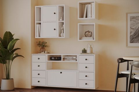 BK ÇOK AMAÇLI DOLAP, 8 ÇEKMECELİ, KBR