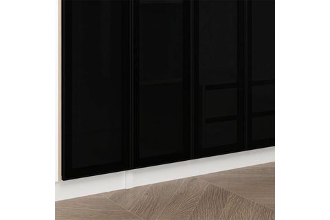 ALİN 2 GİZLİ ÇEKMECELİ 6 KAPAKLI BEYAZ DOLAP 4 FÜME CAM, 2 BEYAZ KAPAKLI