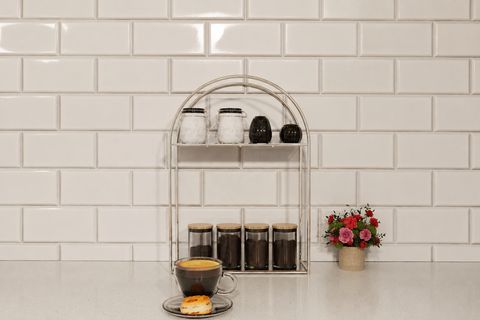 ARCO 2 KATLI METAL MASAÜSTÜ RAF, GÜMÜŞ