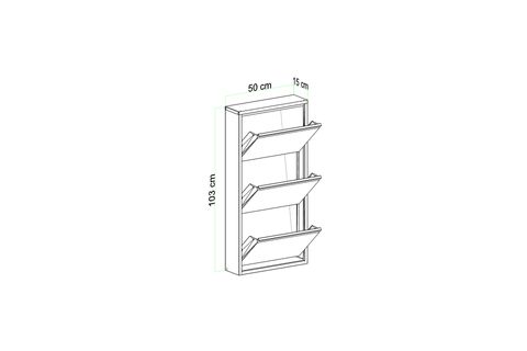 VEGA KİLİTLİ METAL AYAKKABILIK, BEYAZ, 3 KAPAKLI