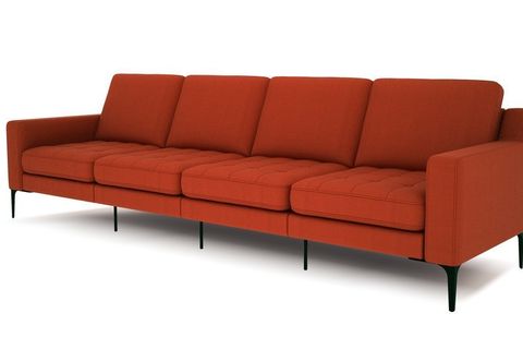 NORMOD DÖRTLÜ KOLTUK, KIRMIZI, METAL ALTIN AYAK