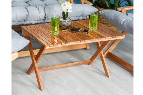 BYSAY GRAND DÖRTLÜ ŞEZLONG BAHÇE SETİ, GRİ