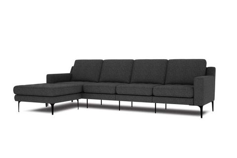 NORMOD ANTRASİT DÖRTLÜ MODÜLER KÖŞE KOLTUK METAL ALTIN AYAK