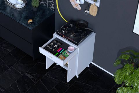 QPLAS L OCAK ALTI 1 RAFLI SET, 48 CM