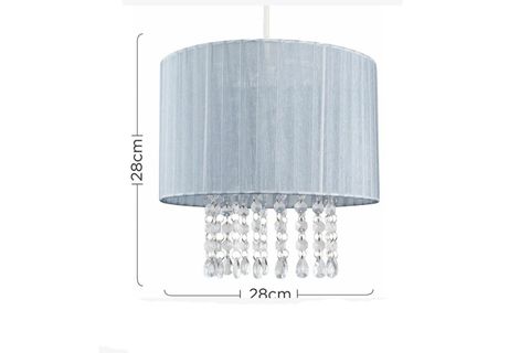 BAŞAK KUMAŞ TAŞLI AVİZE, GRİ