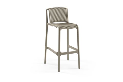 NES BAR SANDALYESİ, VİZON, 75 CM DÖRTLÜ SET