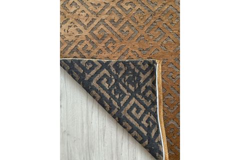 BONİTO DOKUMA KAYMAZ TABANLI KİLİM, HARDAL, 80X150