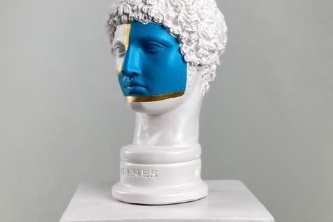 HERMES GOLD LINE POP ART DEKORATİF ROMA YUNAN HEYKELLERİ