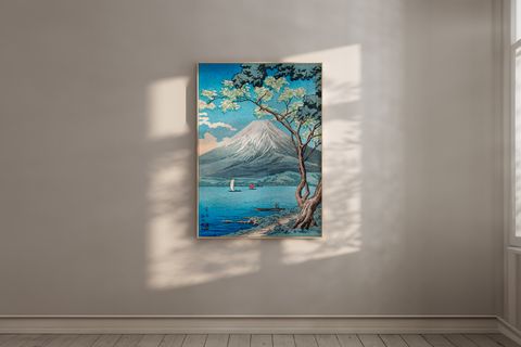 HİROAKİ TAKAHASHİ EL YAPIMI AHŞAP ÇERÇEVELİ TABLO, 50X70, II