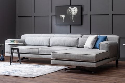 jivago corner sofa chaise right grey vivense london