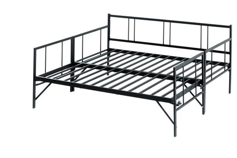 FORTE YAVRULU DAYBED METAL KARYOLA, SİYAH, 90X200