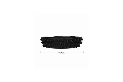 SİYAH EL YAPIMI DİKENLİ TASARIMLI TERRACOTTA KASE