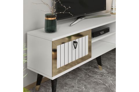 LİDYACT TV STANDI, BEYAZ ALTIN
