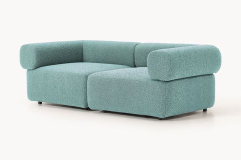 ALBA BUKLE MODÜLER İKİLİ KOLTUK, TURKUAZ