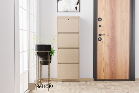 VEGA KİLİTLİ METAL AYAKKABILIK, CAPPUCCİNO, 4 KAPAKLI
