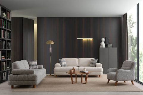 NORA ÜÇLÜ KOLTUK, SHOWROOMDAN KUMAŞ DEĞİŞİMLİ