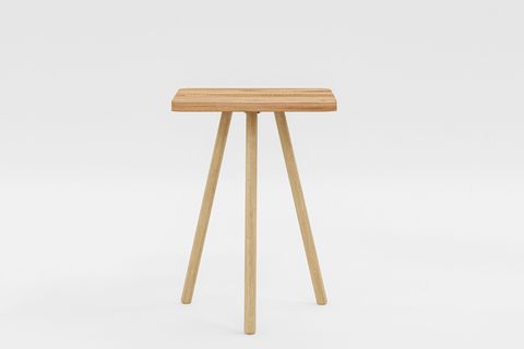 KOZİ KARE AHŞAP AYAKLI YAN SEHPA, ÇAM