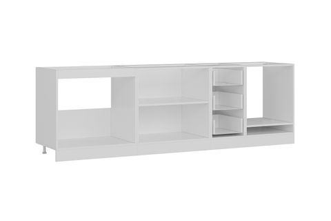 MİNAR 260 CM MUTFAK DOLABI BEYAZ 260-B3-ALT MODÜL