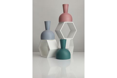 BEİGE & STONE LAURA İSKANDİNAV DEKORATİF GRİ VAZO