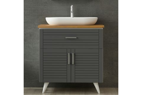 VERA BANYO DOLABI ALT 85CM AY2K1Ç TZG BEYAZ ANTRASİT