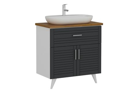 VERA BANYO DOLABI ALT 85CM AY2K1Ç TZG BEYAZ ANTRASİT