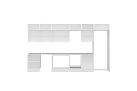 ALVİNKA 410X240 CM MUTFAK DOLABI, MB E90S60S60 3 ANTRASİT SUNTALAM